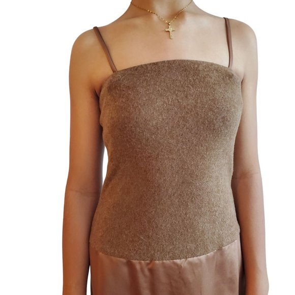 Vintage Jim Hjelm Occasions Tan/Brown Evening Gown with Cardigan Size 4 - Picture 7 of 16